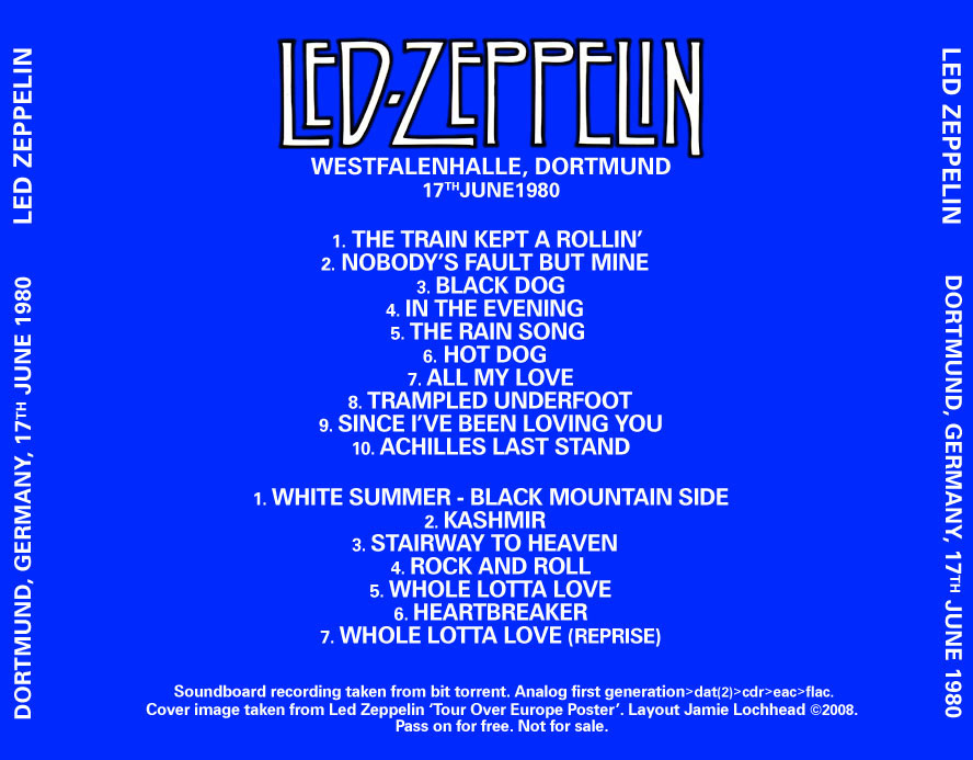 led zeppelin dortmund 1980