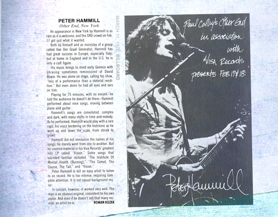 peter hammill new york 78